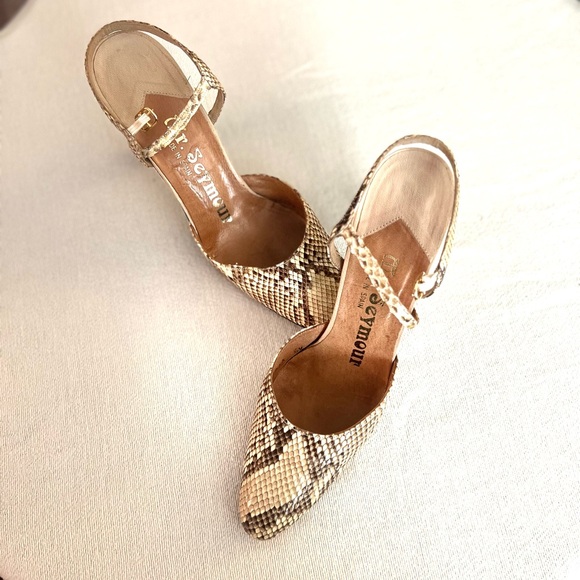 Snakeskin Pattern Heels - Picture 3 of 4